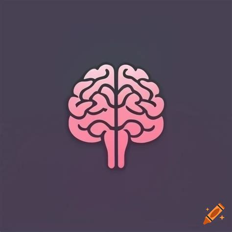 minimalistic brain icon  desktop application  craiyon