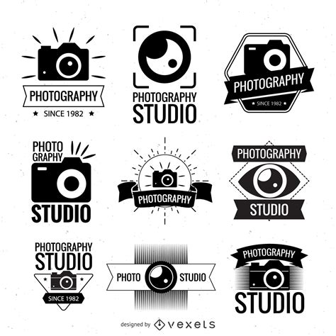 photography logo tempates collection vector