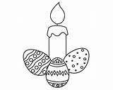 Easter Candle sketch template
