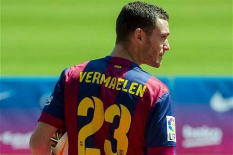 photos vermaelen poses in barcelona kit after completing £15m move