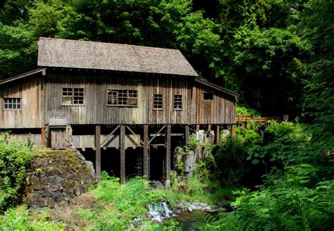 grist mill  stock image image  wonderful green