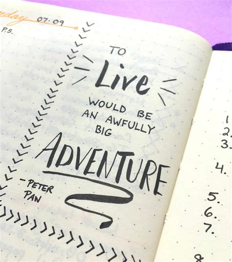 inspirational quotes   bullet journal page flutter
