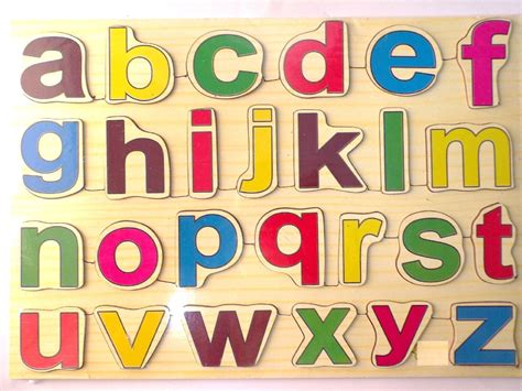 generic puzzle english alphabet small letters   board size