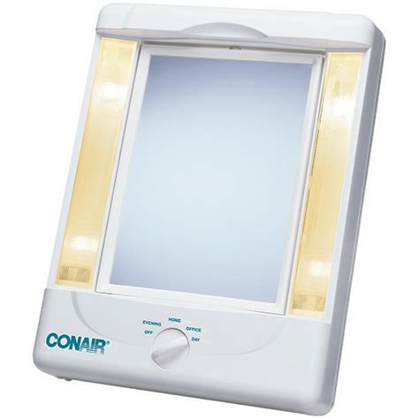 conair  sided makeup mirror   light settings walmartcom