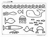 Olds Creatures Madebyjoel Ausmalbilder Unterwasserwelt Ausdrucken Beautifully Fish sketch template