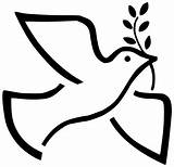 Clipart Dove Peace Library sketch template