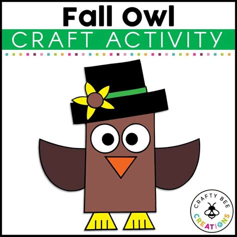 fall owl craft activity crafty bee creations
