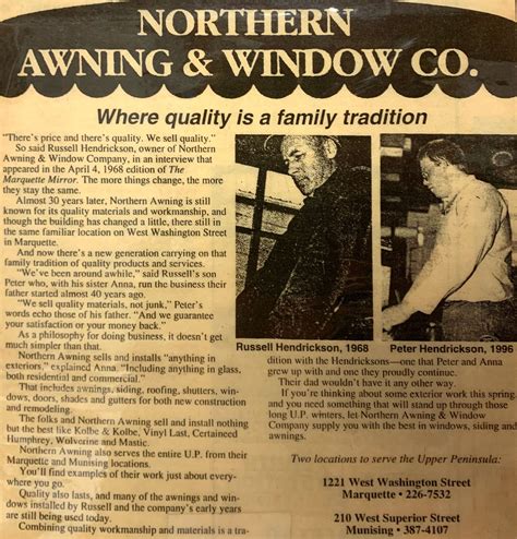 history northern awning window company