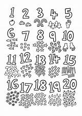 Numbers Colouring Printable Printables Things sketch template
