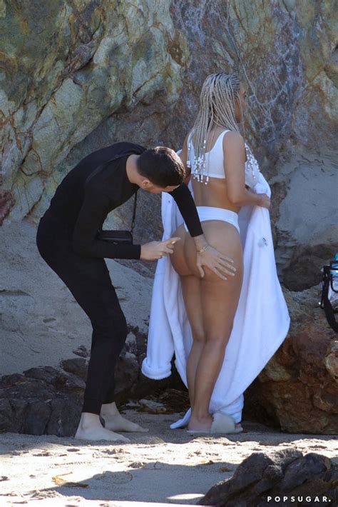 Kim Kardashian Beach Photo Shoot Pictures January 2018