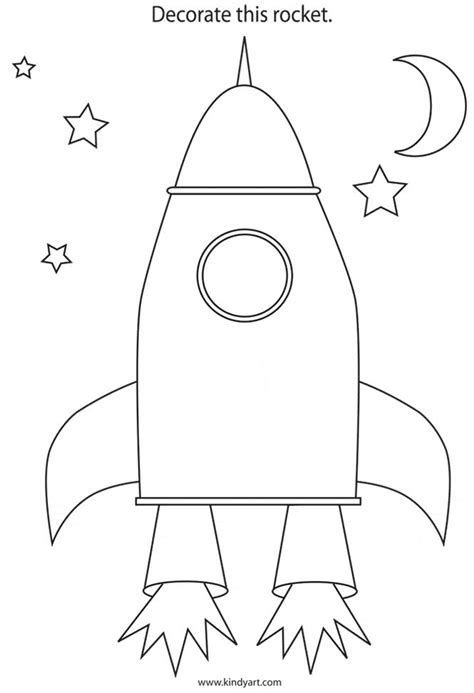 decorate  rocket colouring page coloring pages
