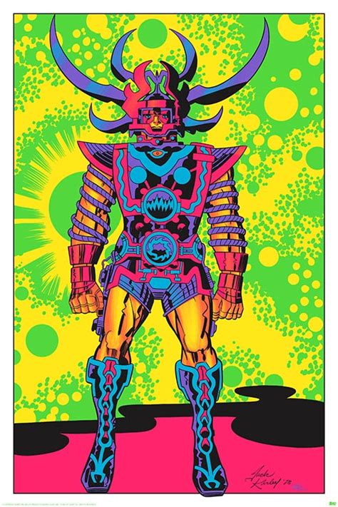 jack kirby s glorious psychedelic lord of light black light posters