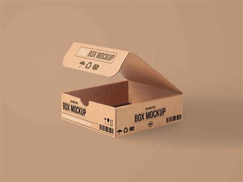 carton packing box mockup