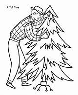 Tree Christmas Traceable Library Clipart Coloring Line sketch template