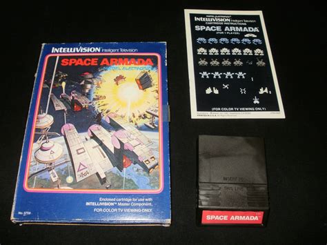 Space Armada Mattel Intellivision Complete Cib