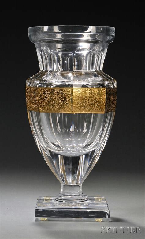 Moser Glass Vase Sale Number 2626b Lot Number 690