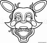 Coloring Mangle Pages Fnaf Nights Five Freddys Printable Color sketch template