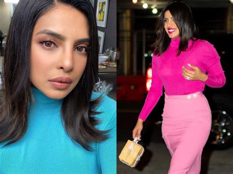 priyanka chopra flaunts her sexy curves in high neck pullovers times