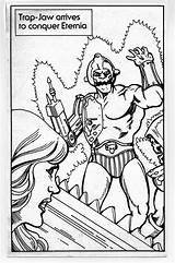 Masters Universe Coloring Pages Book 1983 Character Enlarge Battlegrip sketch template