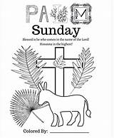 Palm Sunday Coloring Pg April Comment Posted Leave Size sketch template