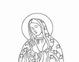 Guadalupe Dibujar María Virgencita Calcar Library sketch template