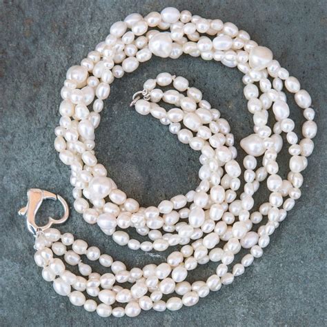 freshwater pearls necklace the antique clock co