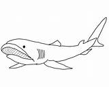 Shark Megamouth Coloring Clipart Pages Printable Supercoloring Sharks Color Categories Webstockreview sketch template