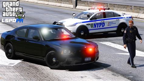 Gta 5 Lspdfr Police Mod 476 Nypd Highway Patrol Unmarked Charger Hot