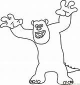 Coloring Furry Monsters Sullivan Giant Inc sketch template