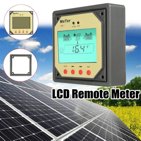 buy mt  remote meter lcd display monitor    dual battery solar