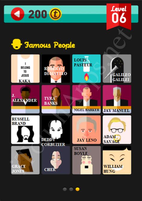 icon pop quiz game famous people quiz level 6 part 3 answers solutions