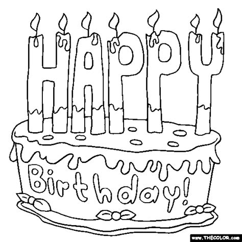 happy birthday coloring pages  kids print color craft coloring