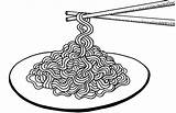 Noodles Spaghetti Doodles Relieving Stress sketch template