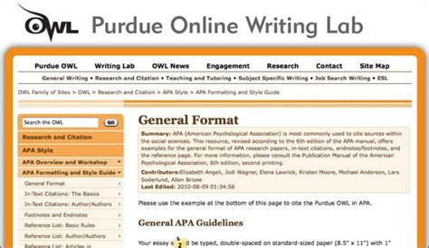 purdue owl mla formatting  style guide writing lab owl writing