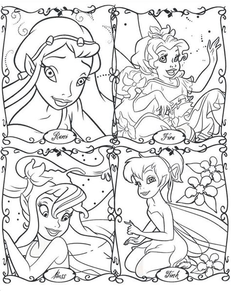 printable disney fairies coloring pages  kids tinkerbell