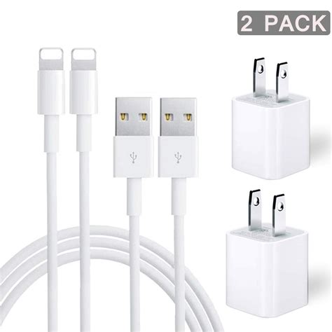 iphone charger  pack charging cable  usb wall charger power adapter