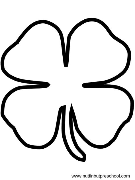 clover printable clipart