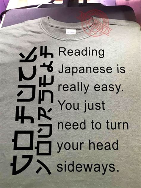reading japanese is really easy you need to turn your head sideway men