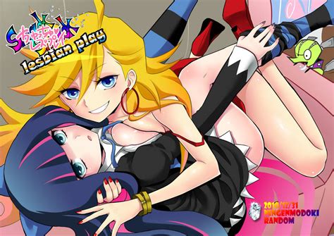 read thechu chu les play lesbian play panty and stocking with garterbelt [english] hentai