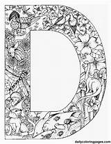 Coloring Pages Alphabet Adult Print Color Adults Printable Getcolorings sketch template