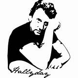 Johnny Halliday sketch template