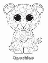 Beanie Boo Ty Coloring Pages Boos Printable Speckles Colorear Colouring Para Leopard Book Print Party Kids Sheets Peluches Babies Kleurplaten sketch template