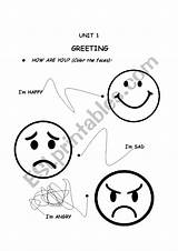 Emotions sketch template