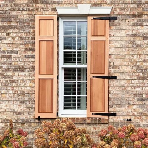 rustic exterior window shutter designs   home timberlane