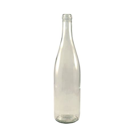 750 Ml Clear Glass California Hock Wine Bottle Cork