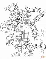 Aztec Coloring Pages Mexican Culture Mexico Kids Color Printable Template Sheet Drawing Dot sketch template