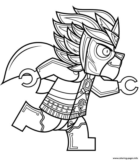 lego chima laval coloring page printable