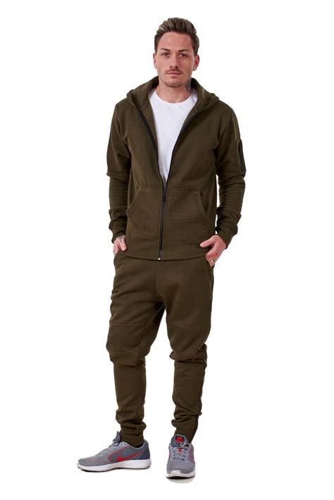 mens tracksuits branded fleece hooded zipper sports gym casual wear   xxl ebay