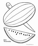 Coloring Pages Watermelon Fruit Clipart Print Printable Food Library Color Kids Dot Popular Printing Help Worksheets sketch template