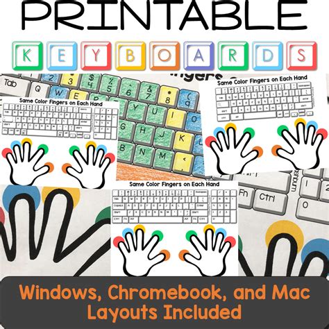 typing practice printable keyboard pages technology curriculum
